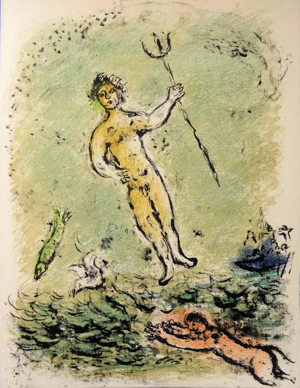 POSEIDON GOD OF THE SEAS - MARC CHAGALL